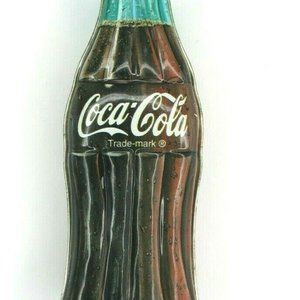 Vtg Coca Cola 5.5" Tin Bottle Design Pencil Sharpener Collector Item EUC  ***Too